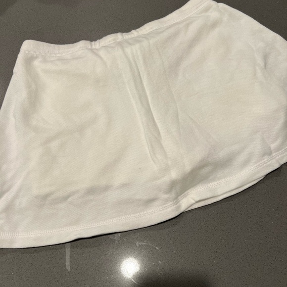 Aerie White Mini Skirt with Drawstring - Picture 7 of 7